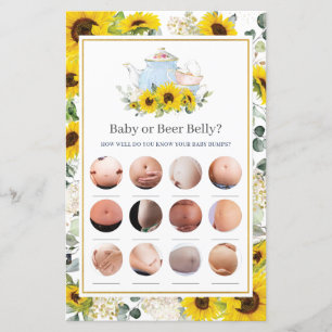 Sonnenblume High Tee Party Baby oder Bierbauch Gam