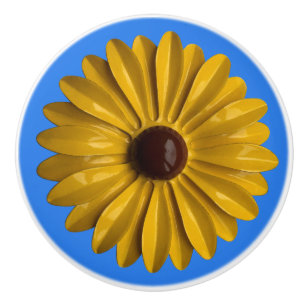 Sonnenblume Hippie Gänseblümchen Blume Floral BOHO Keramikknauf