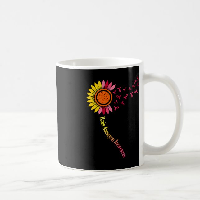 Sonnenblume Hirnaneurysma Aufklärung Monat Unterst Kaffeetasse (Rechts)