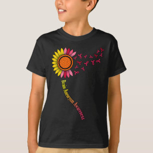 Sonnenblume Hirnaneurysma Aufklärung Monat Unterst T-Shirt