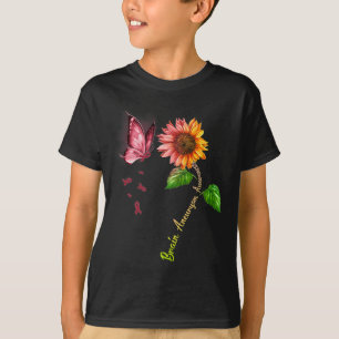 Sonnenblume Hirnaneurysma Bewusstsein T-Shirt