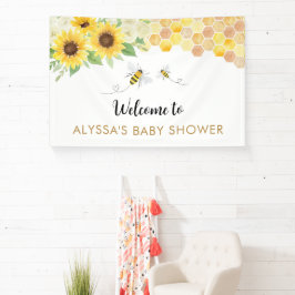Sonnenblume Honey Bee Baby Dusche Banner