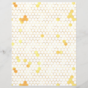 Sonnenblume Honeycomb Scrapbook Paper Sheet