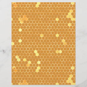 Sonnenblume Honeycomb Scrapbook Paper Sheet