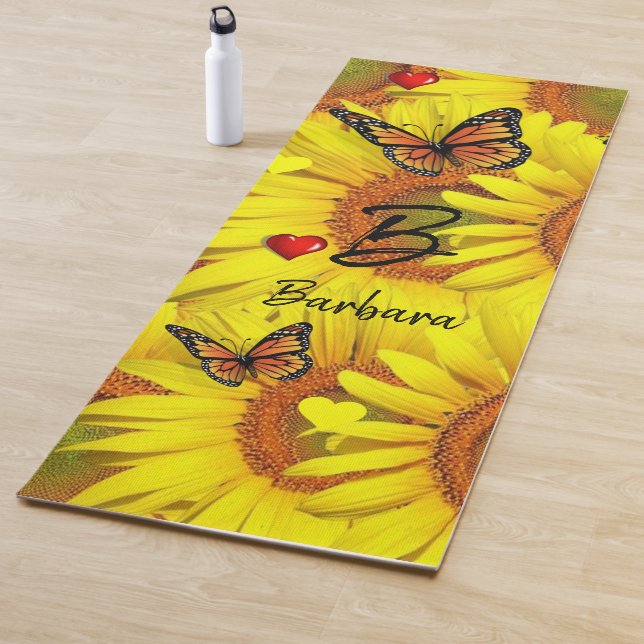 Sonnenblume Hummel Butterfly Yoga Mat Yogamatte (Beispiel)