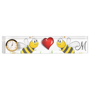 Sonnenblume Hummel Red Heart Desk Namplate Namensplakette