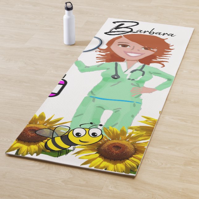 Sonnenblume Hummel Yoga Mat Yogamatte (Beispiel)