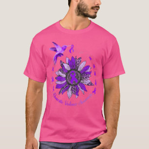 Sonnenblume Hummingbird Ribbon Gewalt Krieg T-Shirt