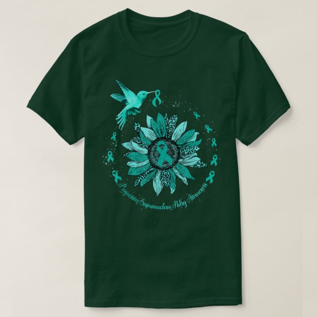 Sonnenblume Hummingbird Ribbon Progressive supranu T-Shirt (Design vorne)