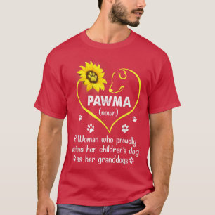 Sonnenblume Hund Lover Pawma Mutter Tag T-Shi T-Shirt
