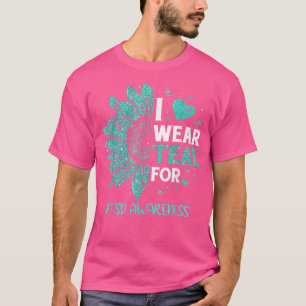 Sonnenblume I trage Aquamarine Band für PTSD Aware T-Shirt