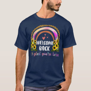 Sonnenblume Ich bin froh, den ersten Tag zurück zu T-Shirt