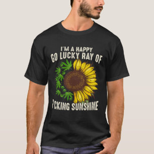 Sonnenblume ich bin glücklich, glücklich gehen glü T-Shirt