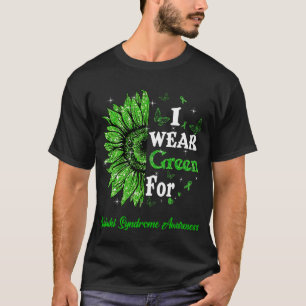 Sonnenblume Ich trage Grün für Kabuki-Syndrom T-Shirt