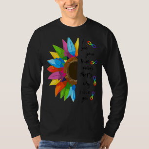 Sonnenblume Ihr echtes Farbautismus Bewusstsein Ne T-Shirt