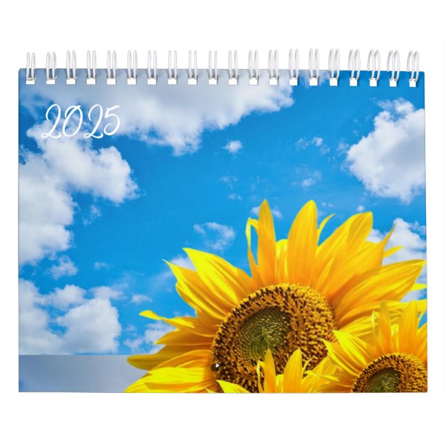 Sonnenblume im Kalender 2025 (Titelbild)