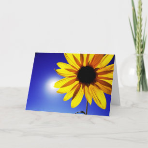 Sonnenblume in der Sun-Gruß-Karte Karte