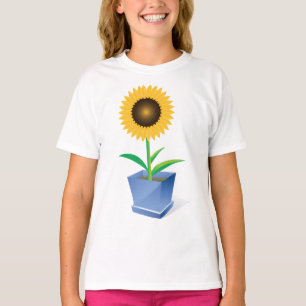 Sonnenblume in einem T - Shirt von Pot Girls