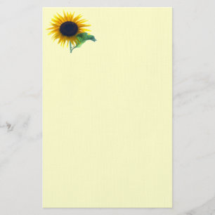 Sonnenblume in voller Blüte Briefpapier