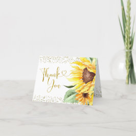 Sonnenblume ist auf dem Weg Baby Dusche Danke Kart