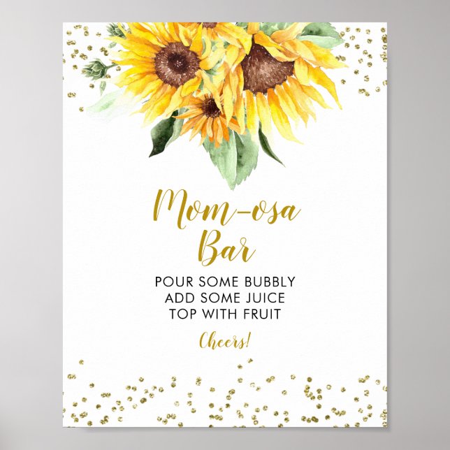 Sonnenblume ist auf dem Weg Baby Duwer Mama-osa Ba Poster (Vorne)