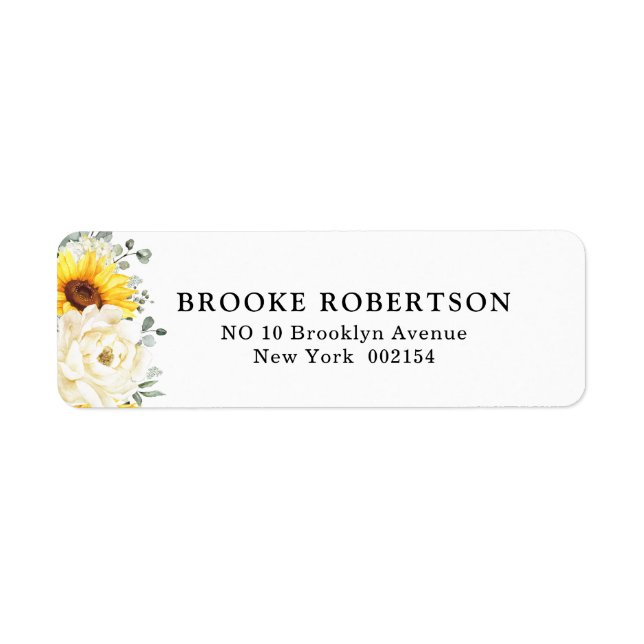 Sonnenblume Ivory Peony Floral Eucalyptus Wedding (Vorne)