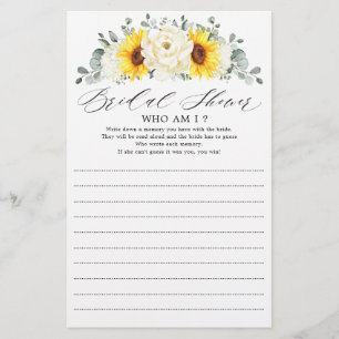 Sonnenblume Ivory Peony Floral Who Bin I Game