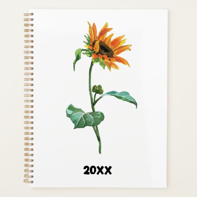 Sonnenblume Jahrplaner Planer (Vorderseite)