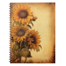 Sonnenblume Journal/Sonnenblumen-Notebook