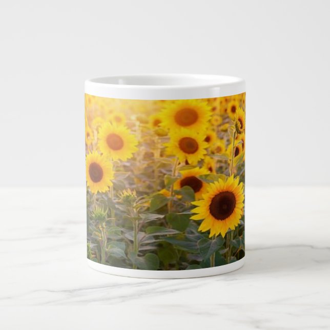 Sonnenblume Jumbo-Tasse (Vorderseite)