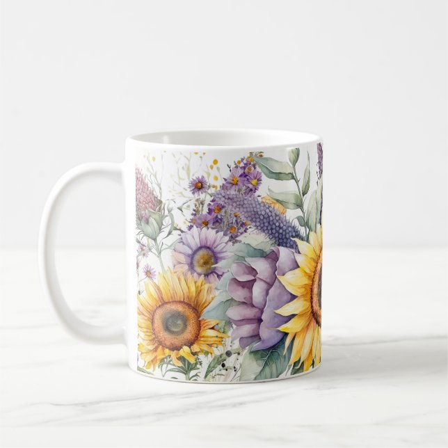 Sonnenblume Kaffeetasse (Links)