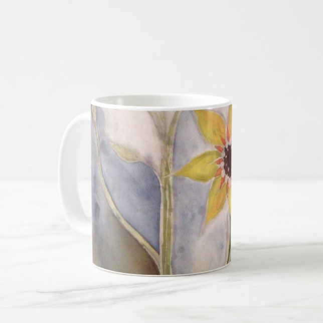 Sonnenblume Kaffeetasse (Vorderseite Links)