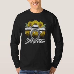 Sonnenblume Kamera Storyerzählung Fotografie Camer T-Shirt