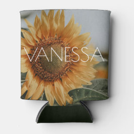 Sonnenblume kann W/ Name kühlen Dosenkühler