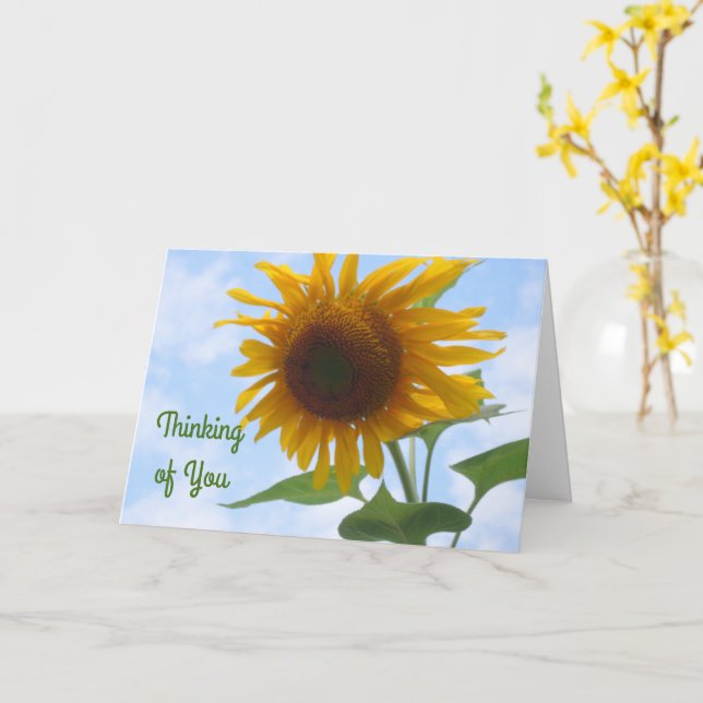 Sonnenblume Karte (Gelbe Blume)