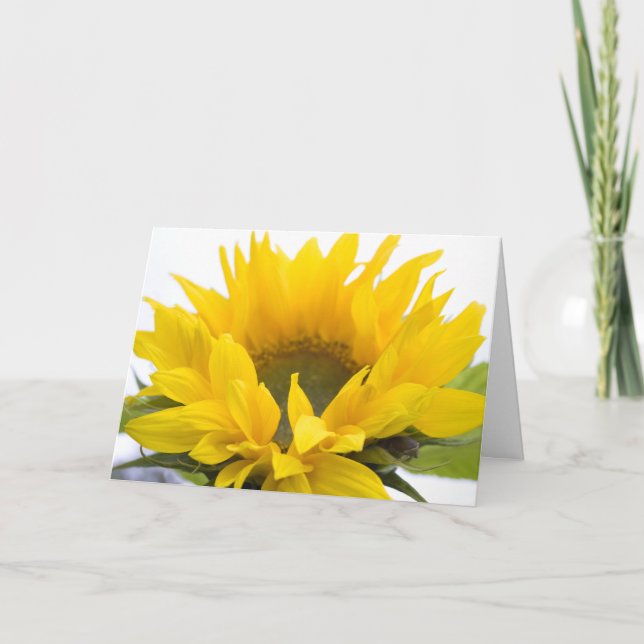 Sonnenblume Karte (Vorderseite)
