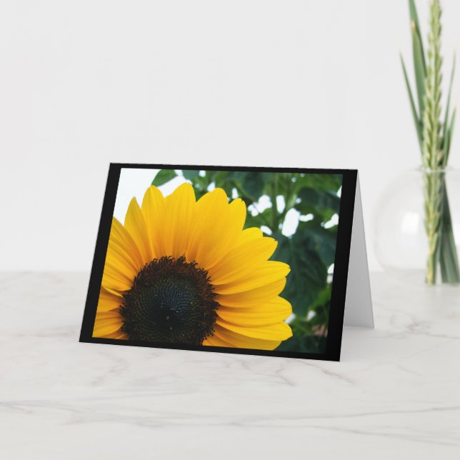 Sonnenblume Karte (Vorderseite)