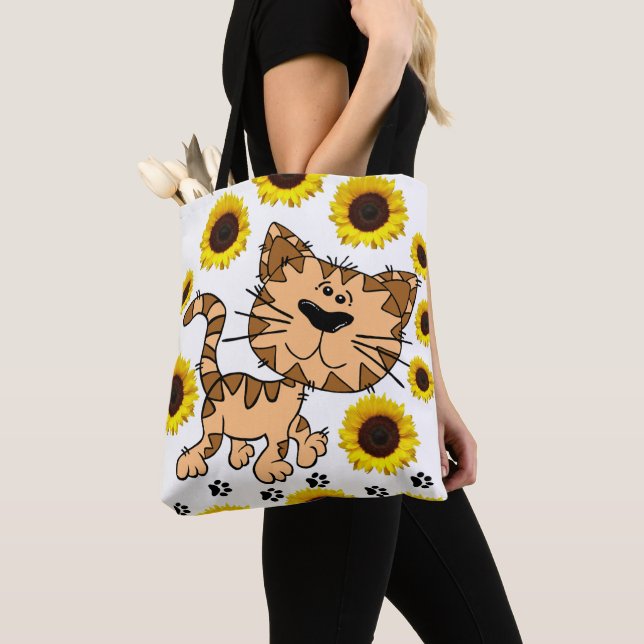 Sonnenblume Kat Kitten Tasche (Von Nahem)