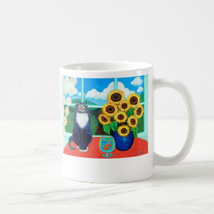 Sonnenblume-Katzen-Tasse Tasse