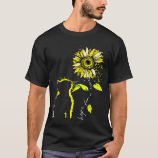 Sonnenblume Katzengelbe Kindheit Krebs Bewusstsein T-Shirt