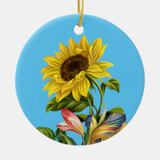 SONNENBLUME KERAMIK ORNAMENT