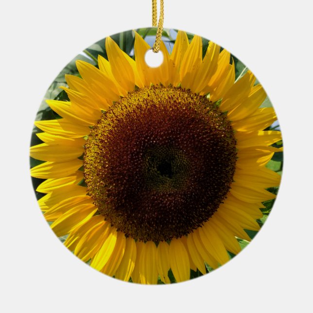 Sonnenblume Keramik Ornament (Vorne)