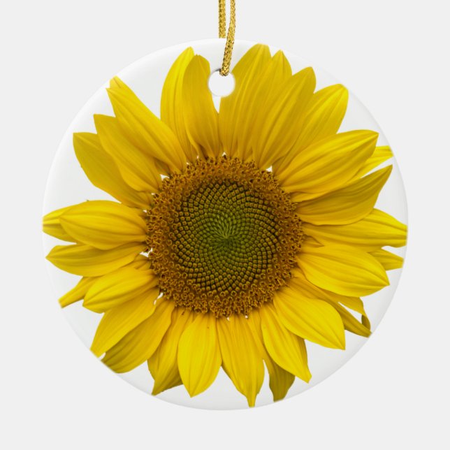 Sonnenblume Keramik Ornament (Vorne)
