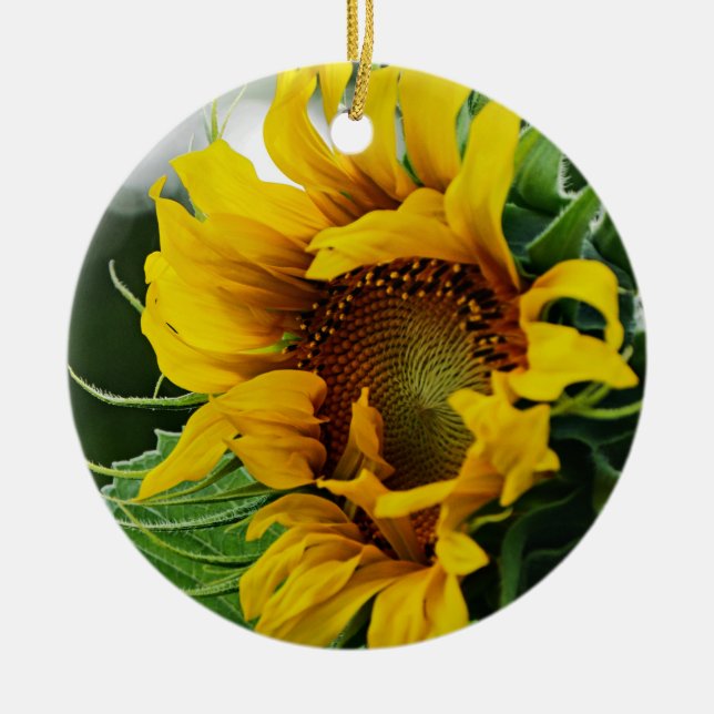 Sonnenblume Keramikornament (Vorne)