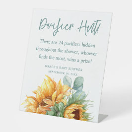 Sonnenblume Kinderdusche Schnuller Jagdspiel Sockelschild