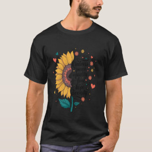 Sonnenblume Kindness Peace Equality Liebe Hope Div T-Shirt