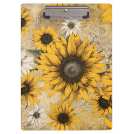 Sonnenblume Klemmbrett