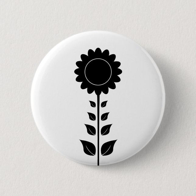 Sonnenblume-Knopf-Abzeichen Button (Vorderseite)