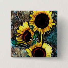 Sonnenblume-Knopf Button