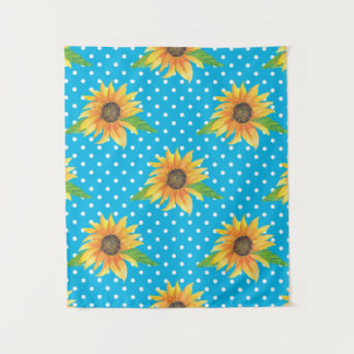 Sonnenblume Kontur Wandteppich